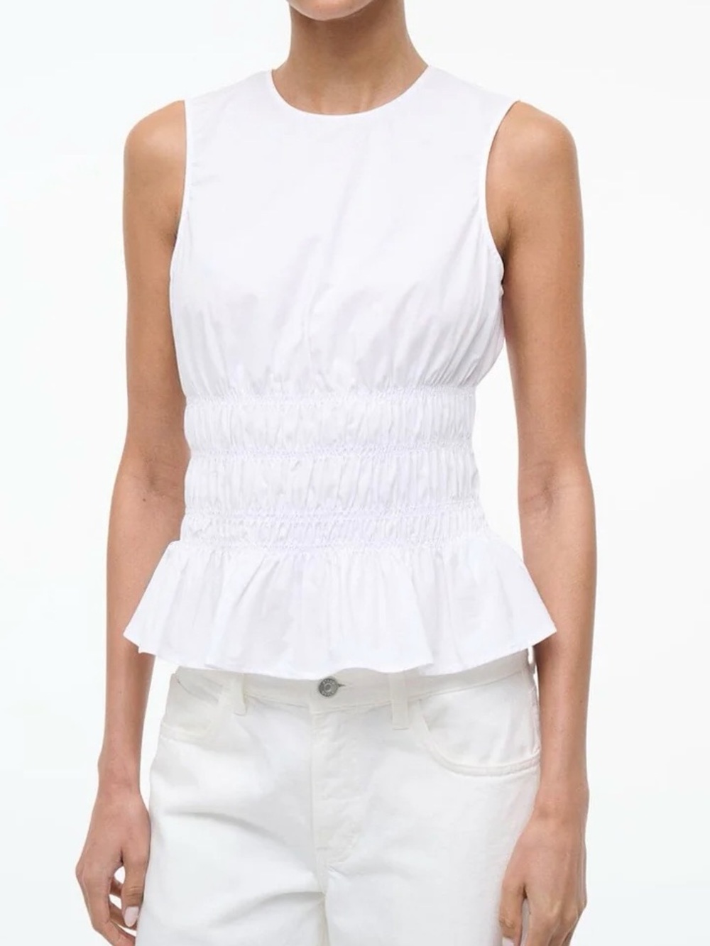 NWT Staud Culver Top in White